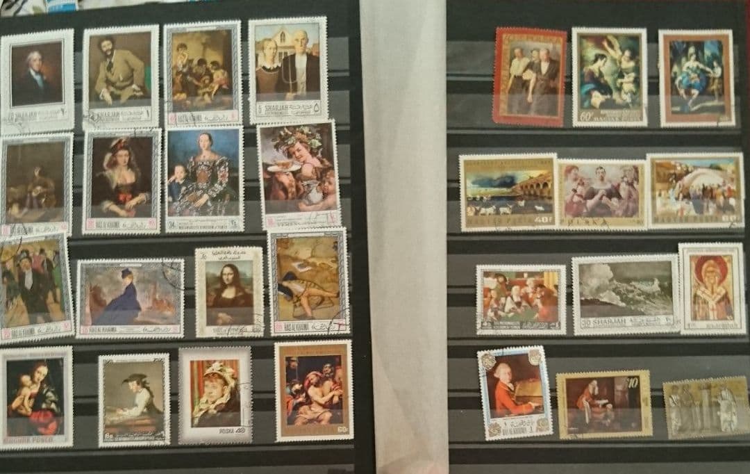 438)  使用済み切手  国内-外国