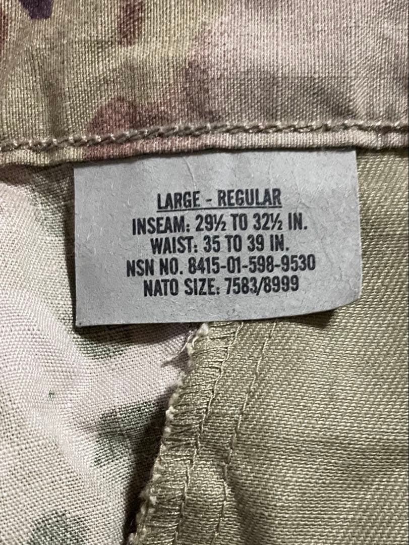 米空軍　新品マルチカム迷彩　戦闘服　上下セット