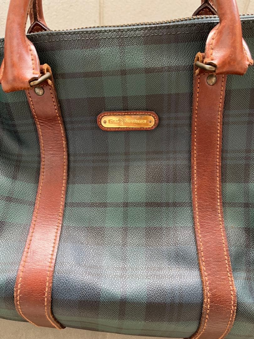 美品　POLO Ralph Lauren ボストンバッグ　ブラックウォッチ