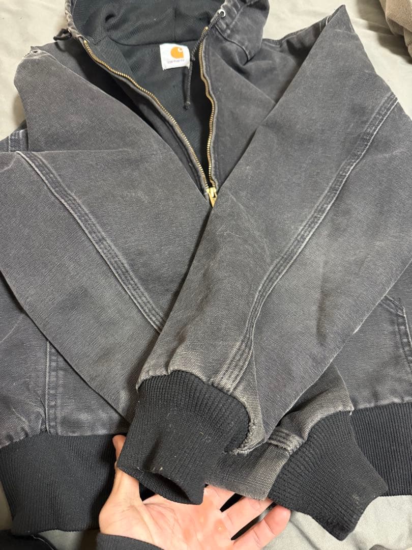 Carhartt ダークグレー フード付きジャケット 90s
