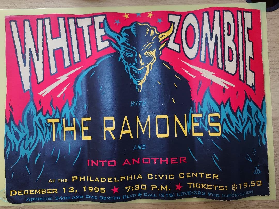 WHITE ZOMBIE & THE RAMONES ポスター