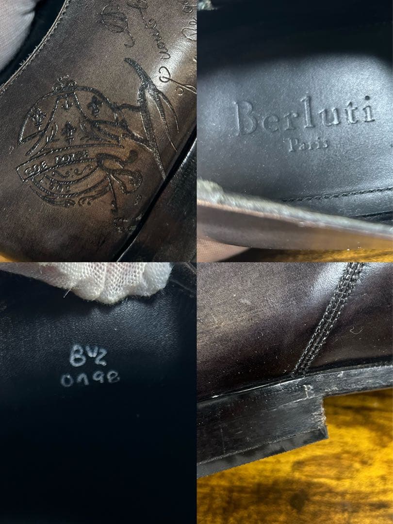 35万円　Berluti スカーズ アレッサンドロ　スクリット　シューズ　8.5