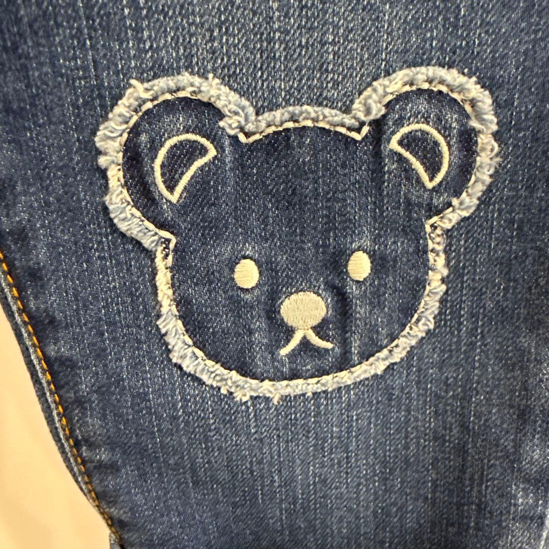【美品】ミキハウスベア　デニムパンツ 長ズボン　ジーンズ　100