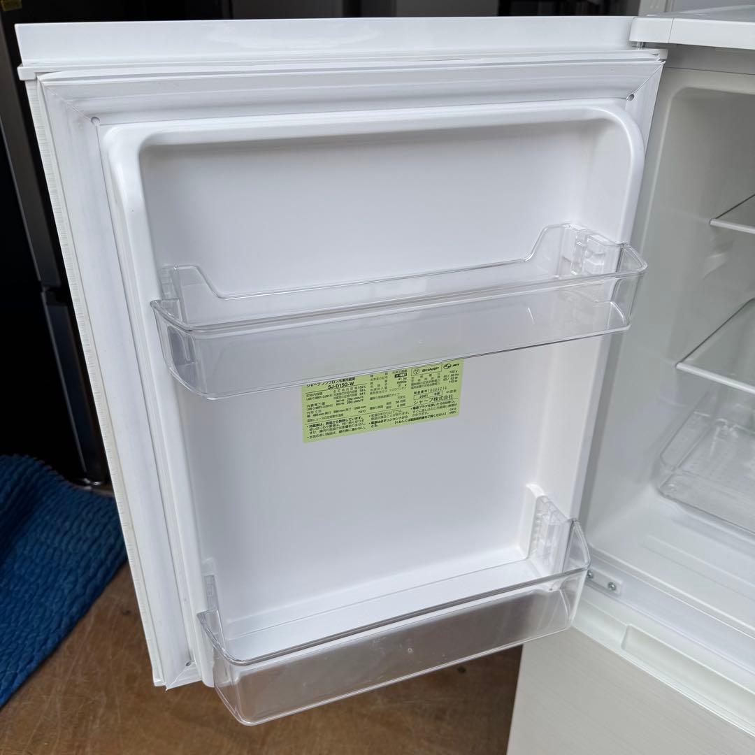 C7718★2021年製美品★シャープ　冷蔵庫　右.左開き　ホワイト　一人暮らし