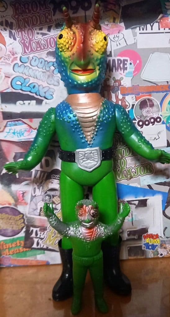 ライダー怪人スタンダードソフビ✨死神カメレオン✨初期個体✨貴重昭和レトロ✨激レア