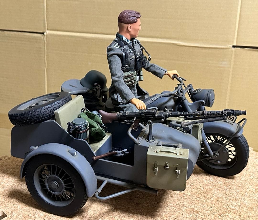 21st century toys 1/6 ドイツ軍　サイドカー 兵士付き