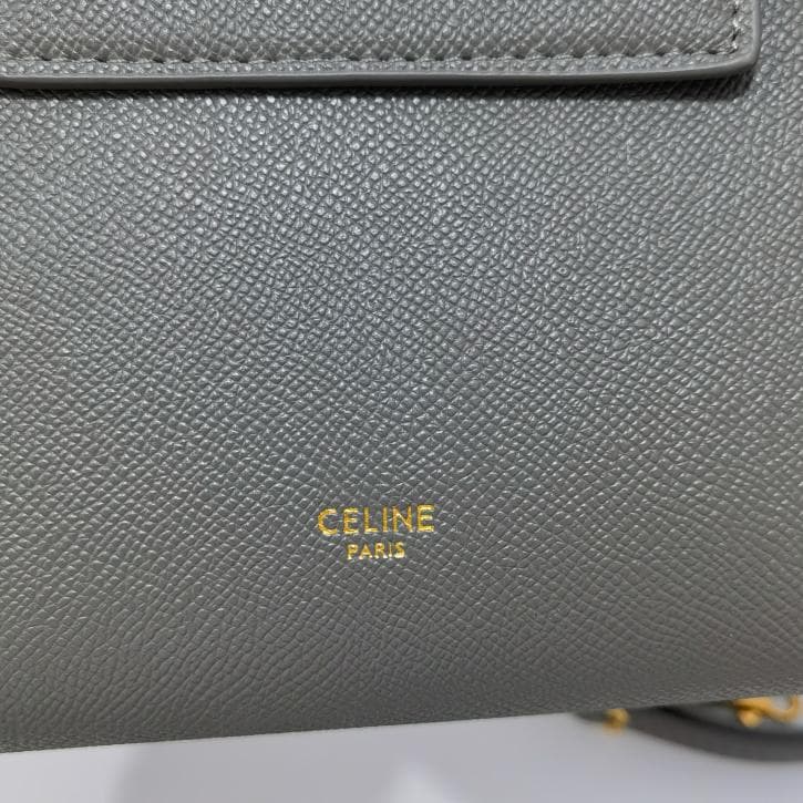 ベルトバック ナノ ショルダーバッグ グレー