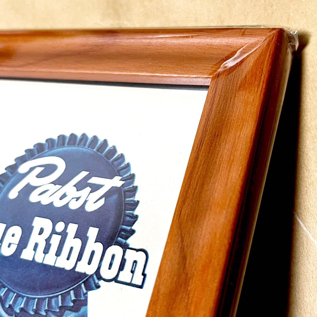希少品！ Pabst Blue Ribbon パブスト ブルー リボン 茶額縁