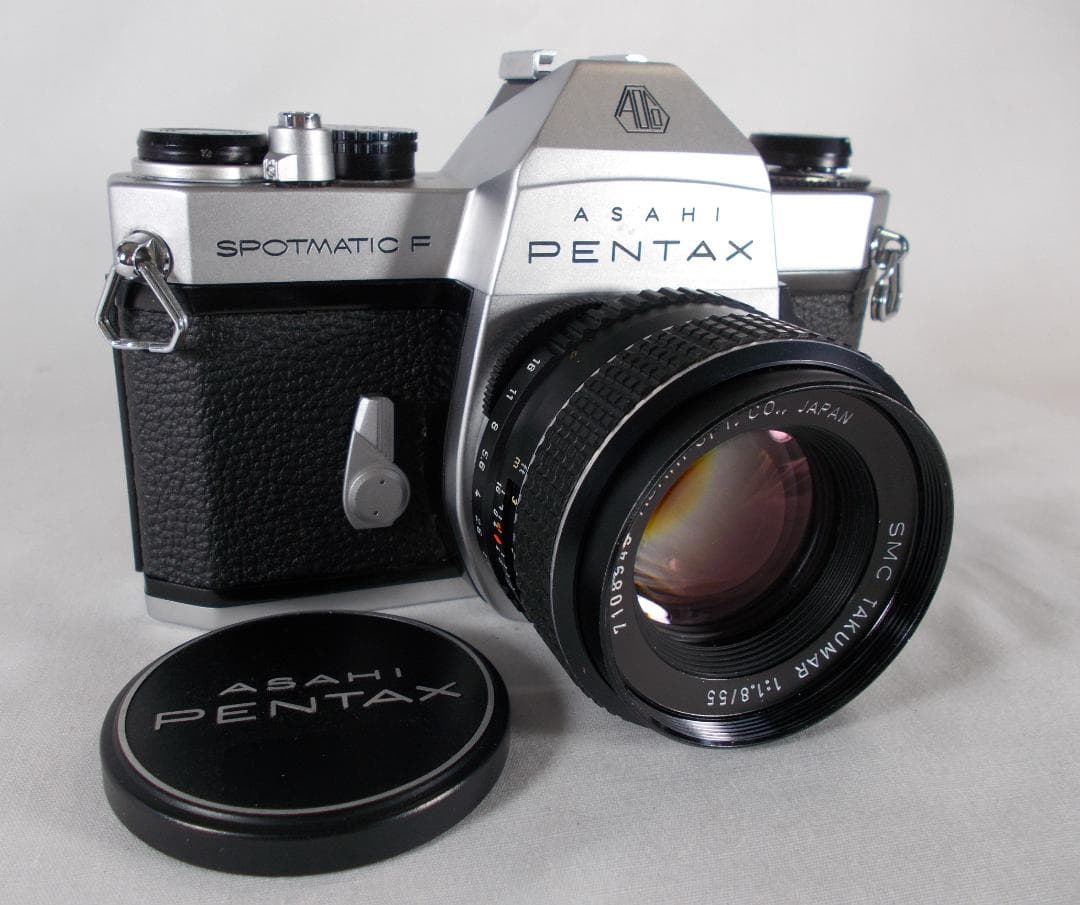 フィルムカメラ 整備済 完動品　Pentax SPF + f/1.8　L219