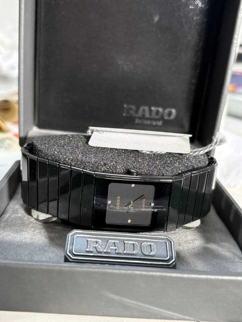 RADO jubila ブラック腕時計　ダイヤスター　不動