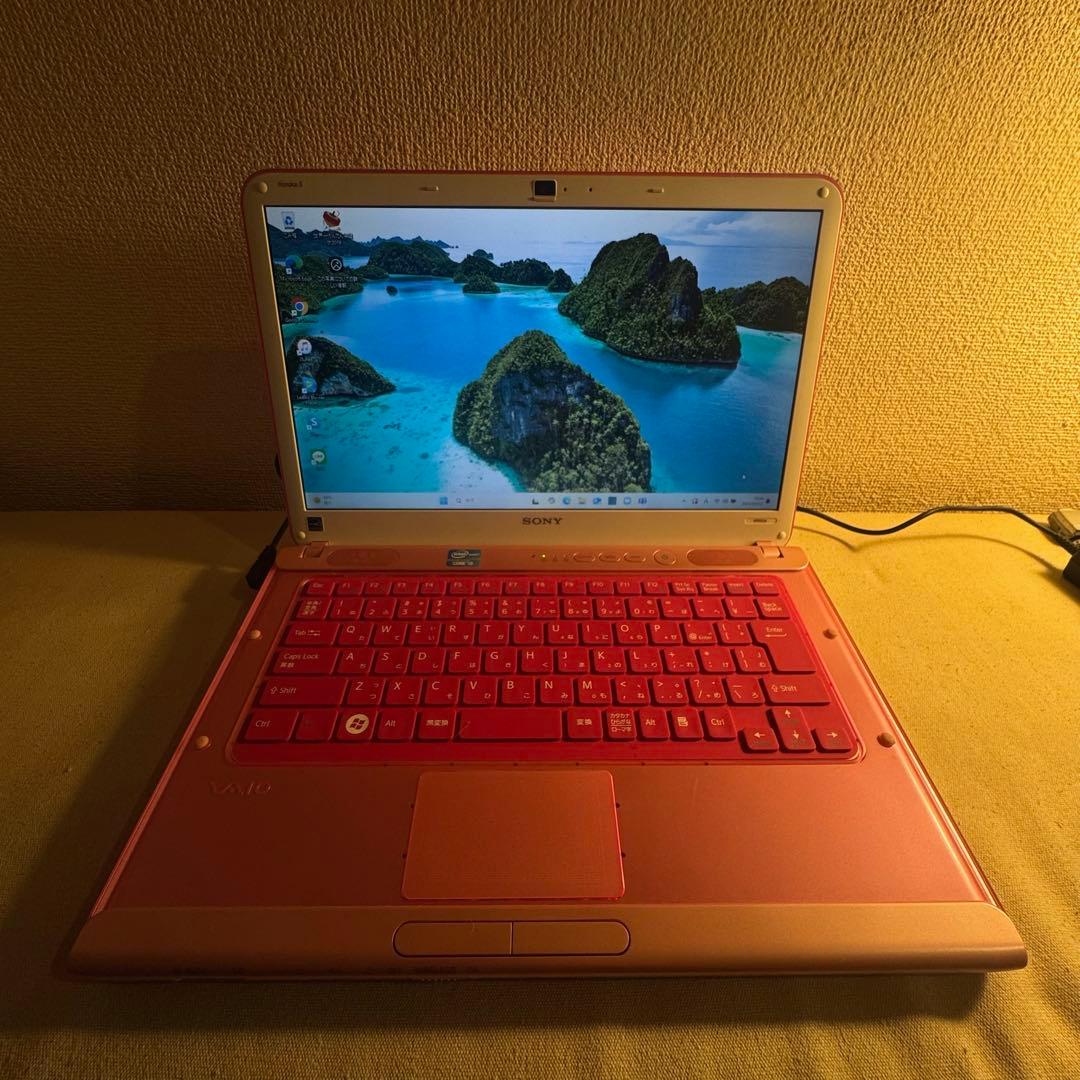 ピンク　Win11 Core i5超速　バイオ　DVDドライブ