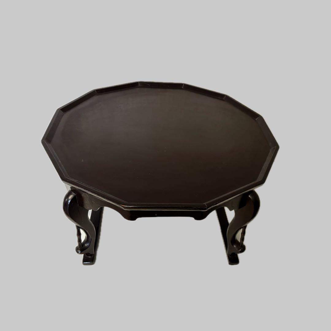 李朝家具 大型ソバン 67cm 十二角盆 木製 時代 テーブル