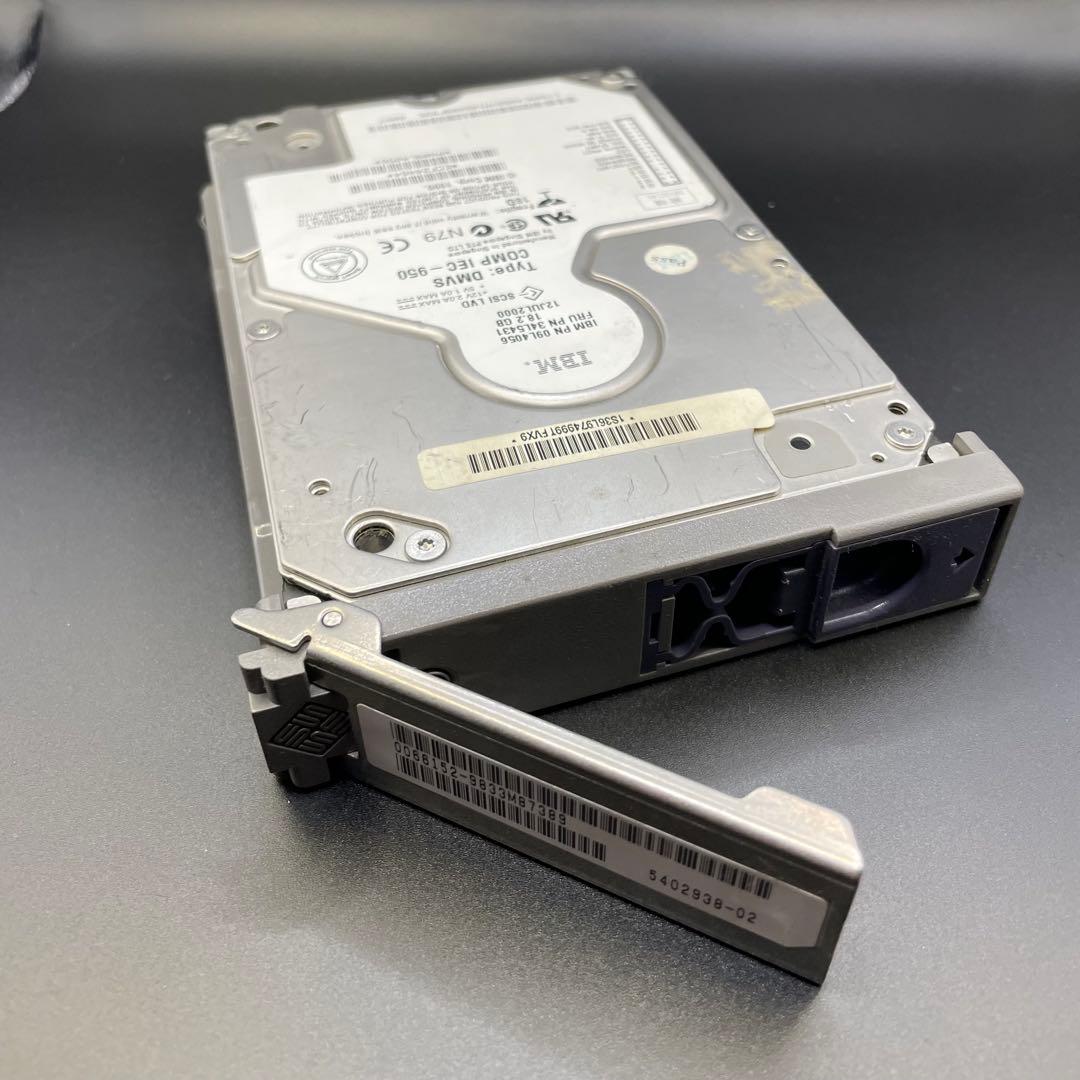 IBM 09L4056 SCSIハードディスク 18.2GB SUNマウンタ付