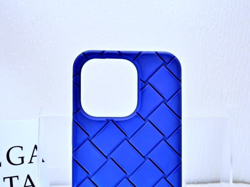 ⭐️美品　ボッテガヴェネタ　iPhone シリコンスマホケース　カバー　ブルー