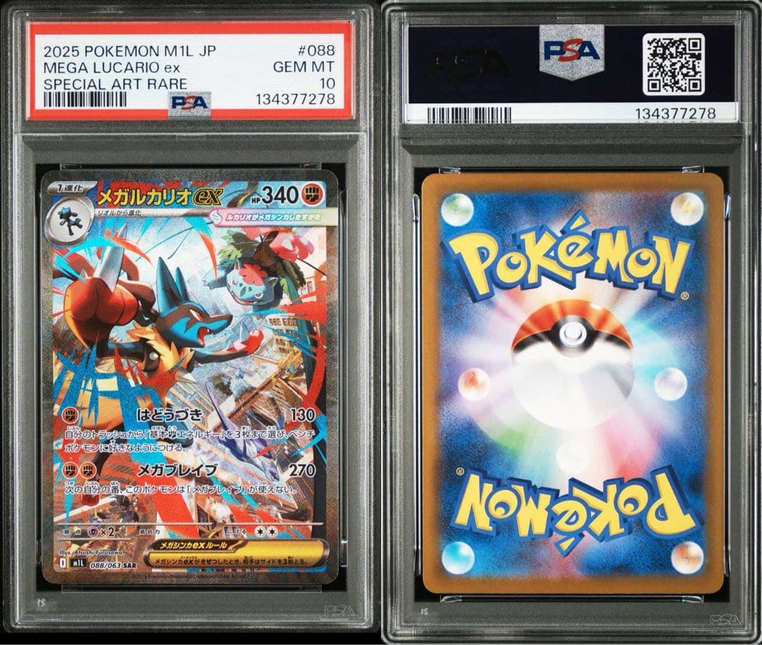 【PSA10】メガルカリオex sar メガサーナイトex sar 連番 ③