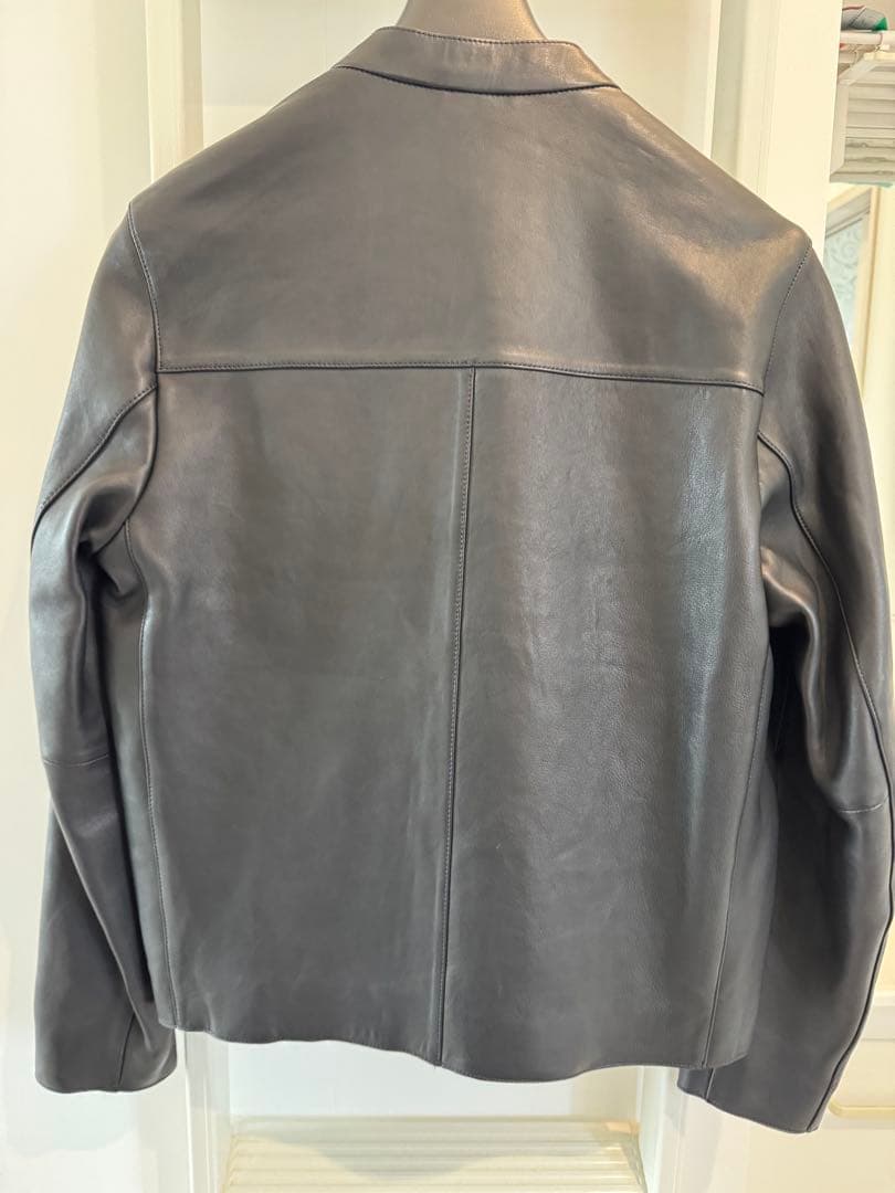 DIESEL シングルライダースジャケット 美品　ディーゼル　44 ラムレザー