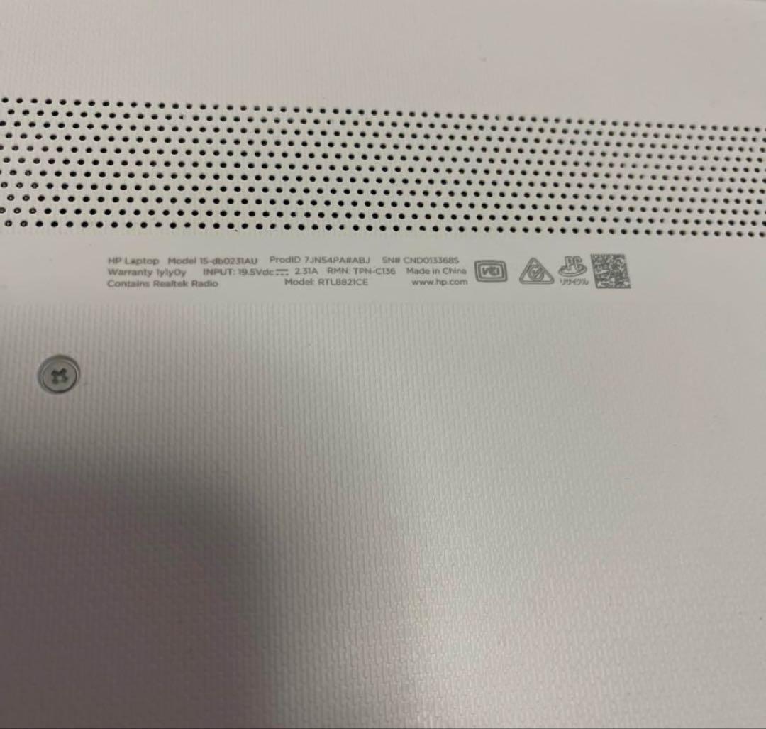 HP ノートPC 15.6インチ 日本語キーボード