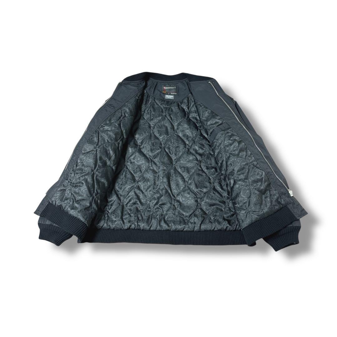 towncraft タウンクラフト　ダービージャケット　ブラック　裏地ペイズリー