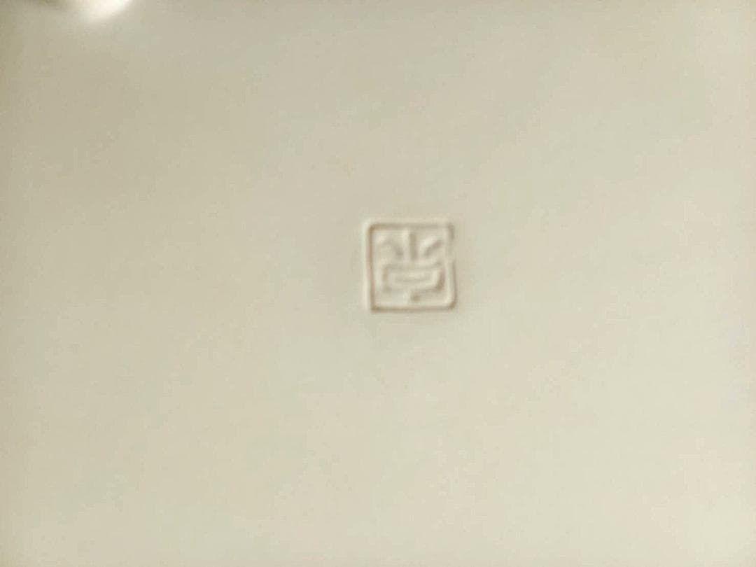 新品未使用 宗元窯・西山勇作（英国ミュージアム出品）秋色瓷波文長方皿/共箱有り