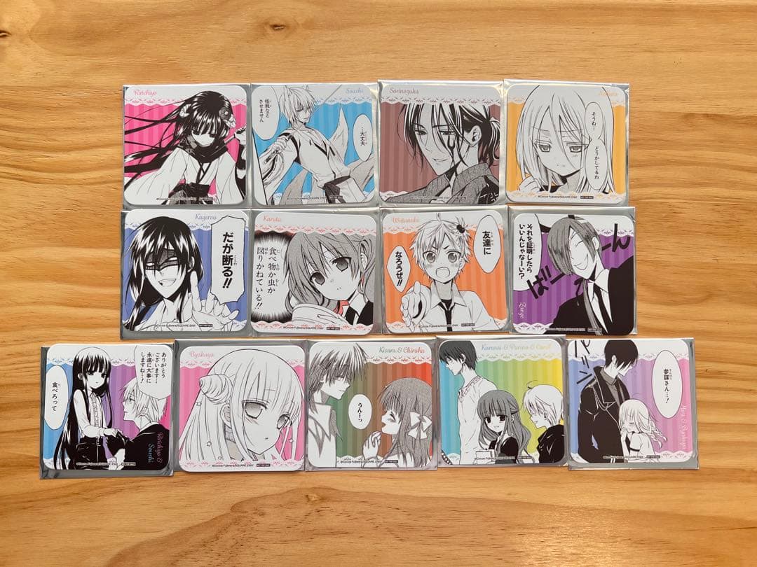 妖狐×僕SS 15周年記念カフェ　前半　コースター　コンプリート