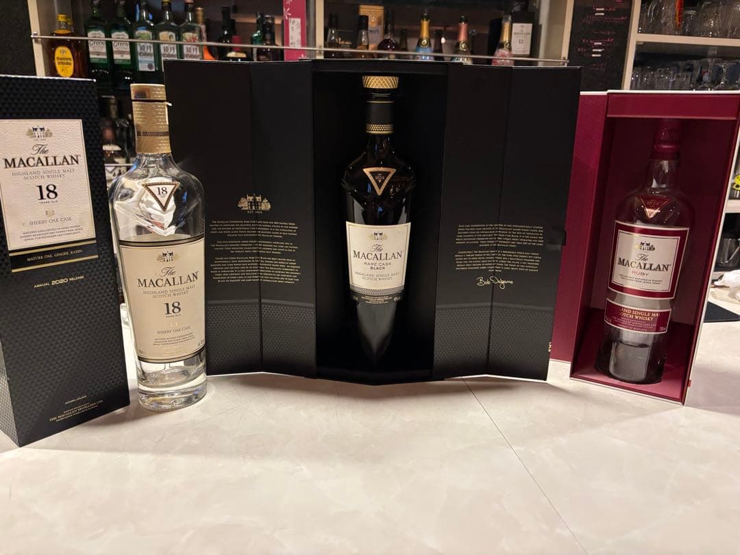 The Macallan 18年 シングルモルトウイスキー　他　空瓶