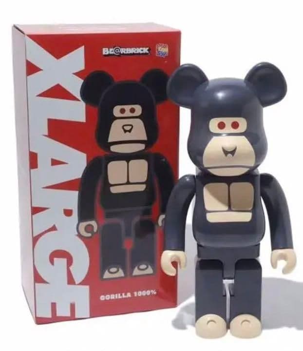【限定品】LITTLE FRIEND BE@RBRICK BLACK 1000%