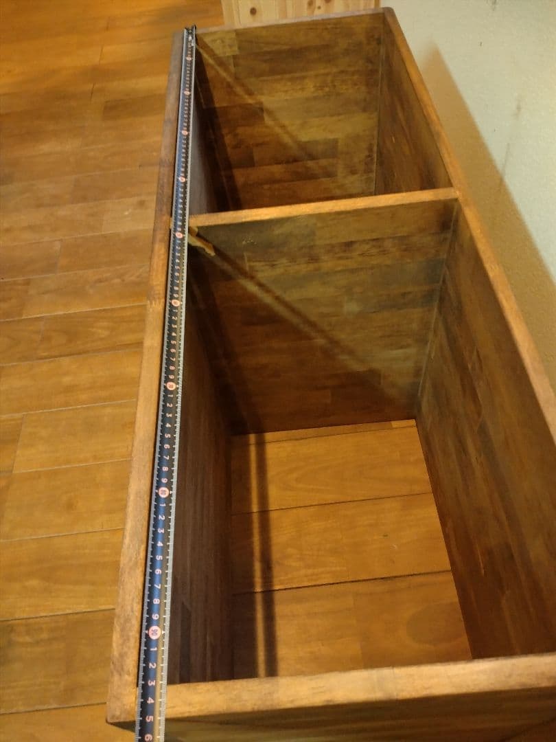 木製　ハンドメイド　オーダー　日の字　ワトコオイル　棚　水槽台　シェルフ