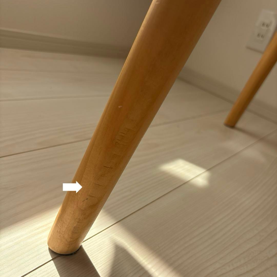 【ふふ@】ラウンドダイニングテーブル TAP-001、チェア2脚