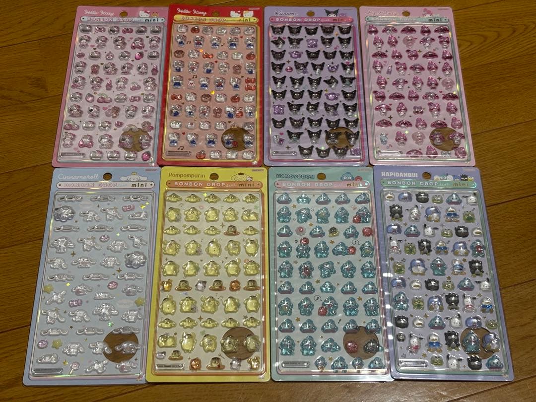 【正規品】サンリオ ボンボンドロップシールミニ 6枚セット