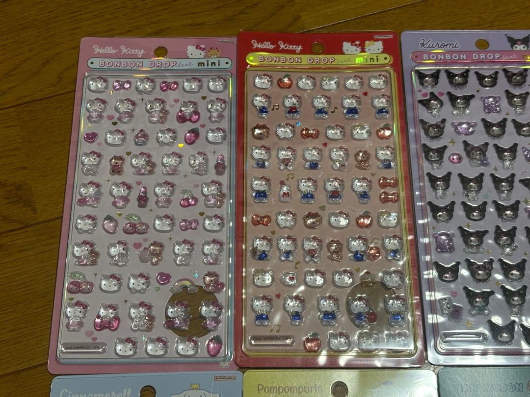 【正規品】サンリオ ボンボンドロップシールミニ 6枚セット