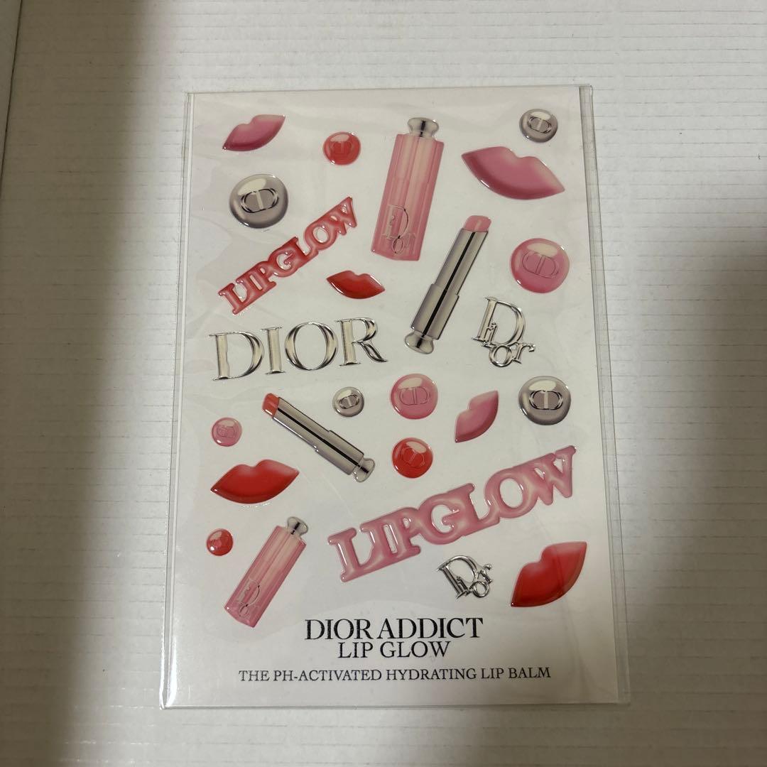 DIOR 刺繍ポーチ ノベルティ 母の日 マザーズデイポーチとシール