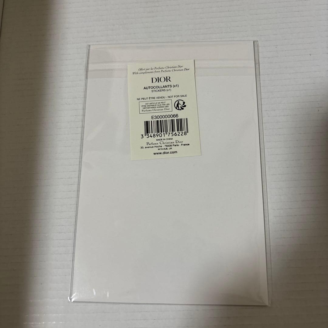 DIOR 刺繍ポーチ ノベルティ 母の日 マザーズデイポーチとシール