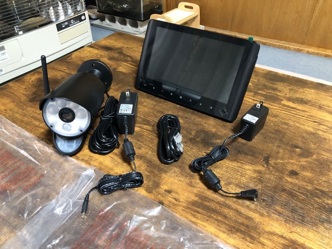 NSK NS-101W モニター&センサーライト機能付カメラセット