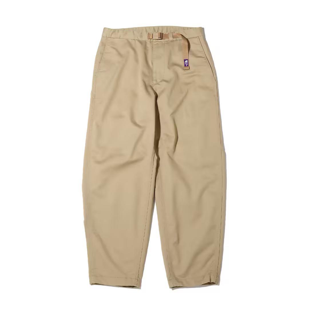 パープルレーベルStretch Twill Wide Tapered Pants