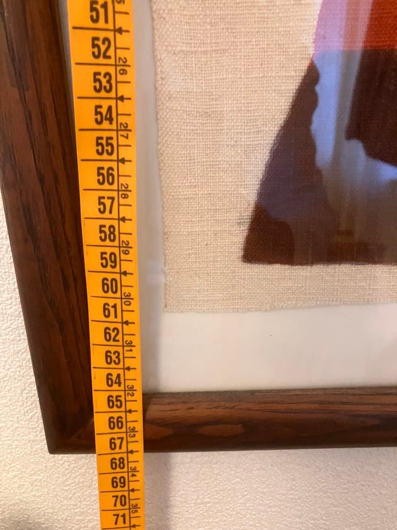 柚木沙弥郎 本染 染め布 型染絵 61×42 特大サイズ　民藝　民芸