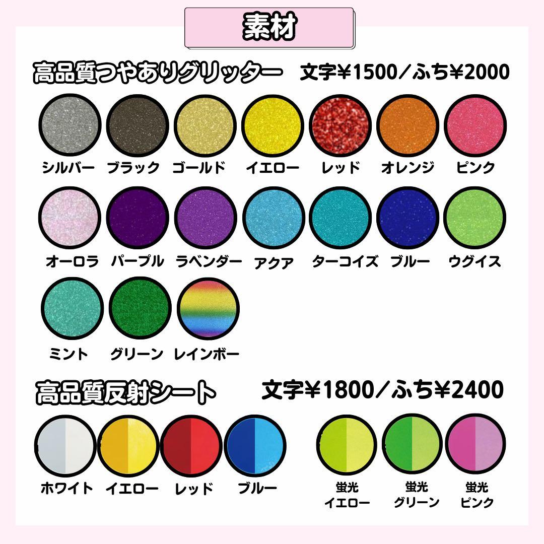 オーダー うちわ文字 連結 パネル ネーム ボード うちわ屋さん お急ぎ ネムボ