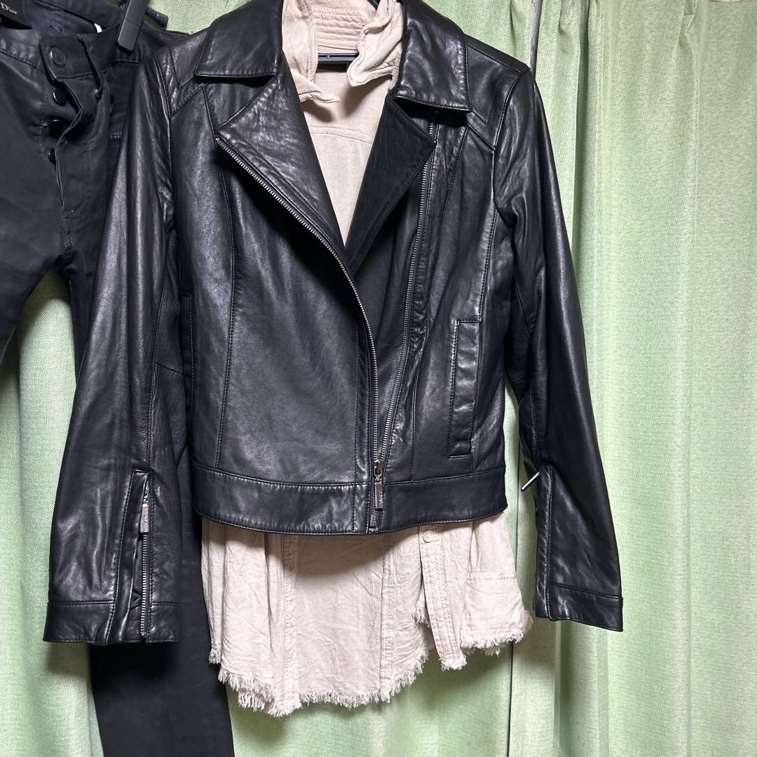 ジャケット・アウター 00s leather jacket & goa vintage shirts