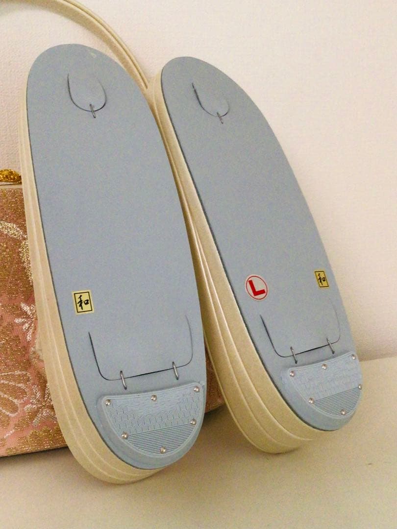 京都和装小物 成人式 西陣 特選最高級 バッグと3枚芯草履セット L寸 未使用品