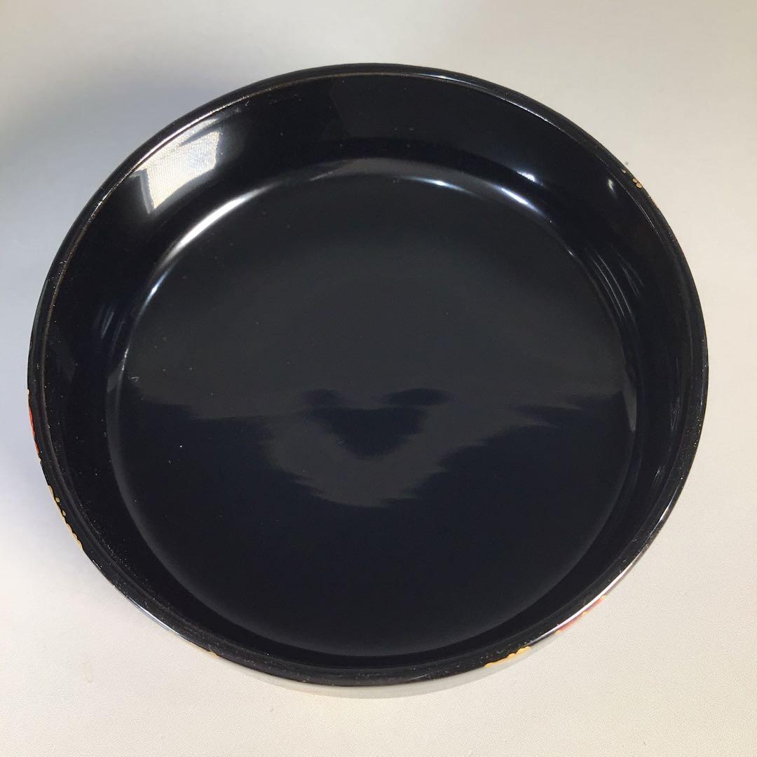 Ｍ３９４　棗　『蒔絵師　中出松峰作』『利休好』『笹蒔絵』『中棗』　共箱　茶道具