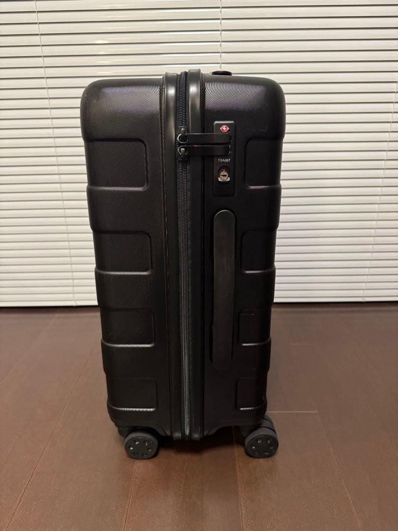 無印良品 ストッパー付きハードキャリー ブラック 機内持ち込み