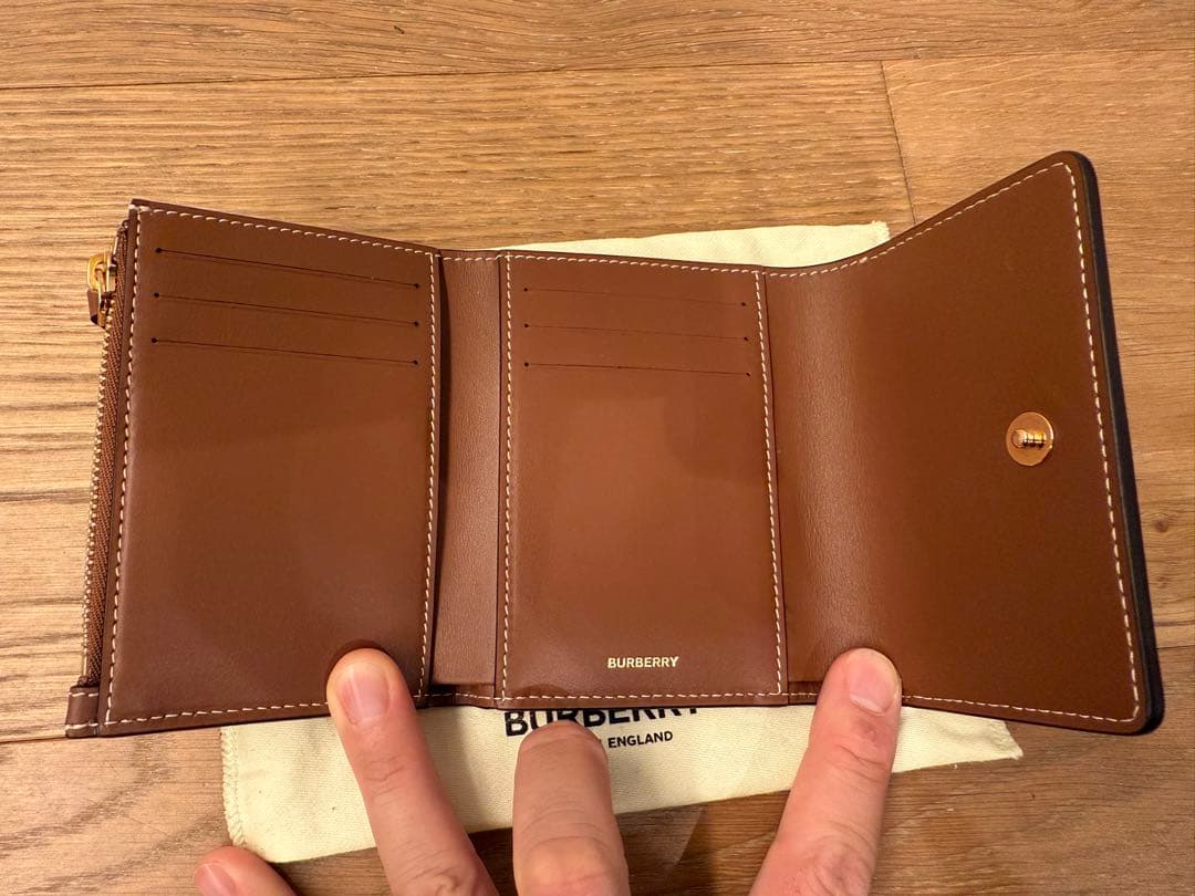 バーバリー　Burberry 折り財布　三つ折り　チェック
