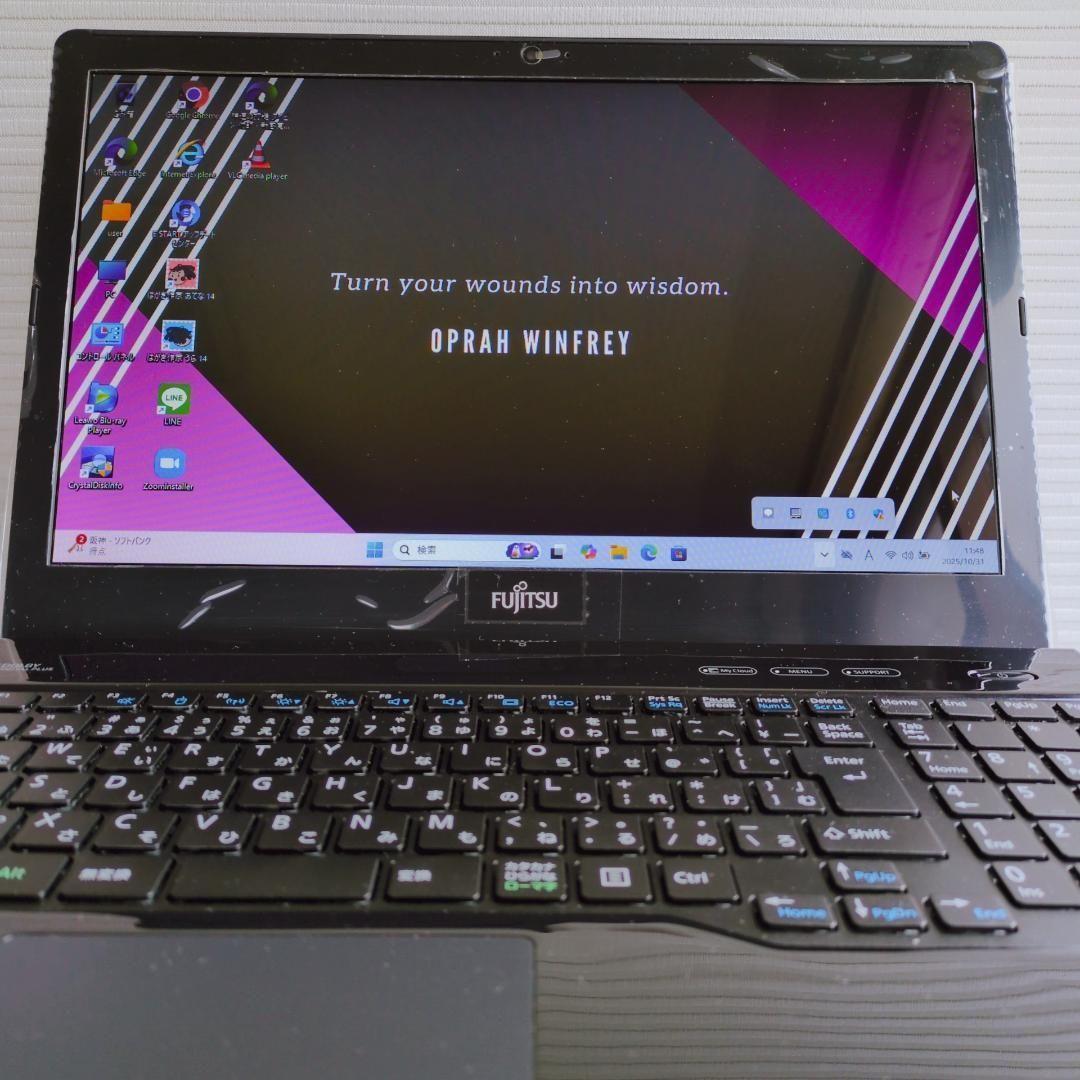 高性能i7 富士通 ノートパソコン windows11 オフィス付き カメラ