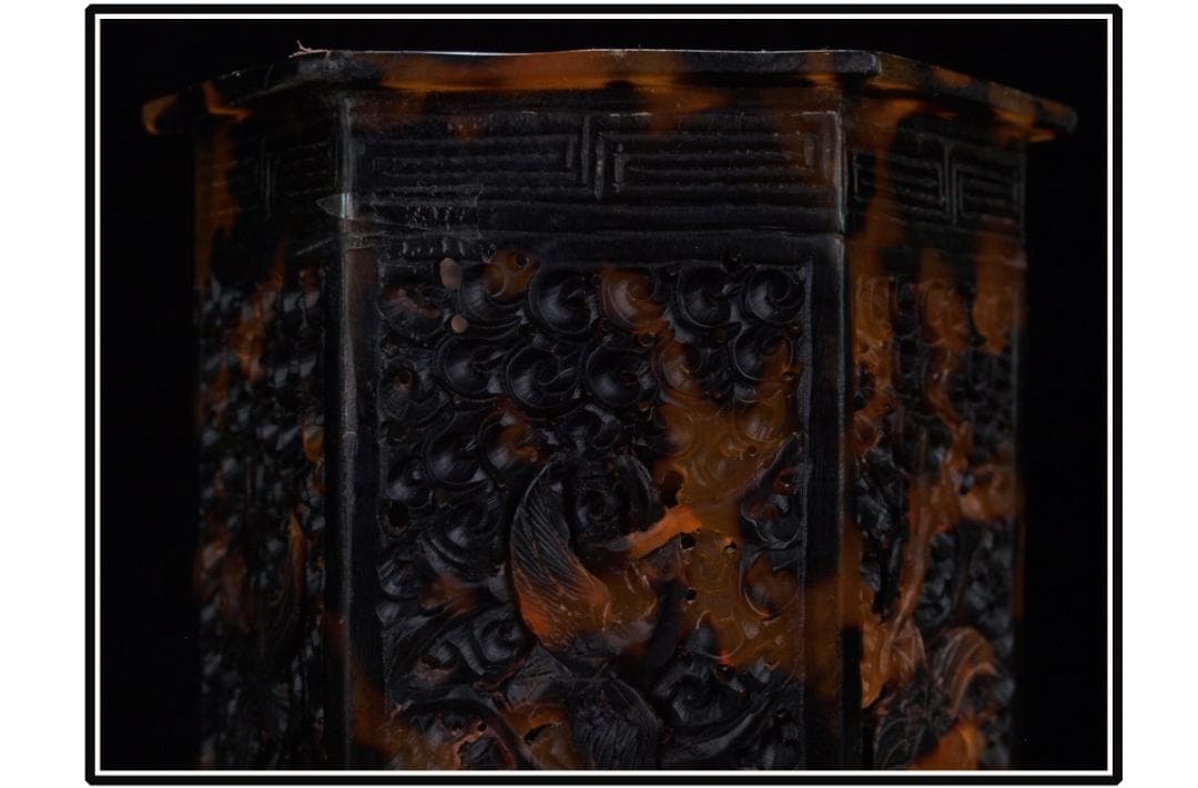 骨董市仕入れ品　中国明時代の珍しい筆箱　 激安骨董品 DE1435B18-4