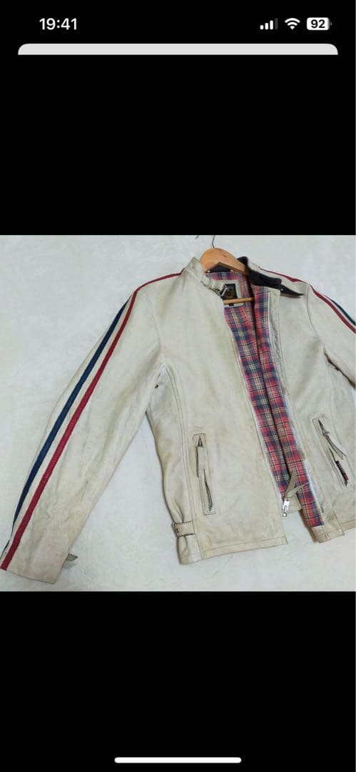 SCHOTT　ショット　L　クラッシックレーサー　シングルライダースジャケット