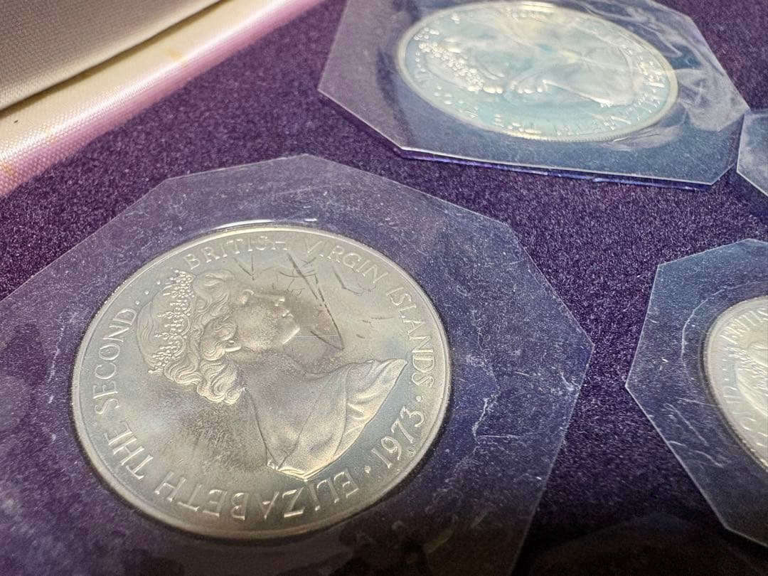 【銀貨保証】極美品　ヴァージン諸島 プルーフ貨幣セット 1ドル銀貨含　SV925