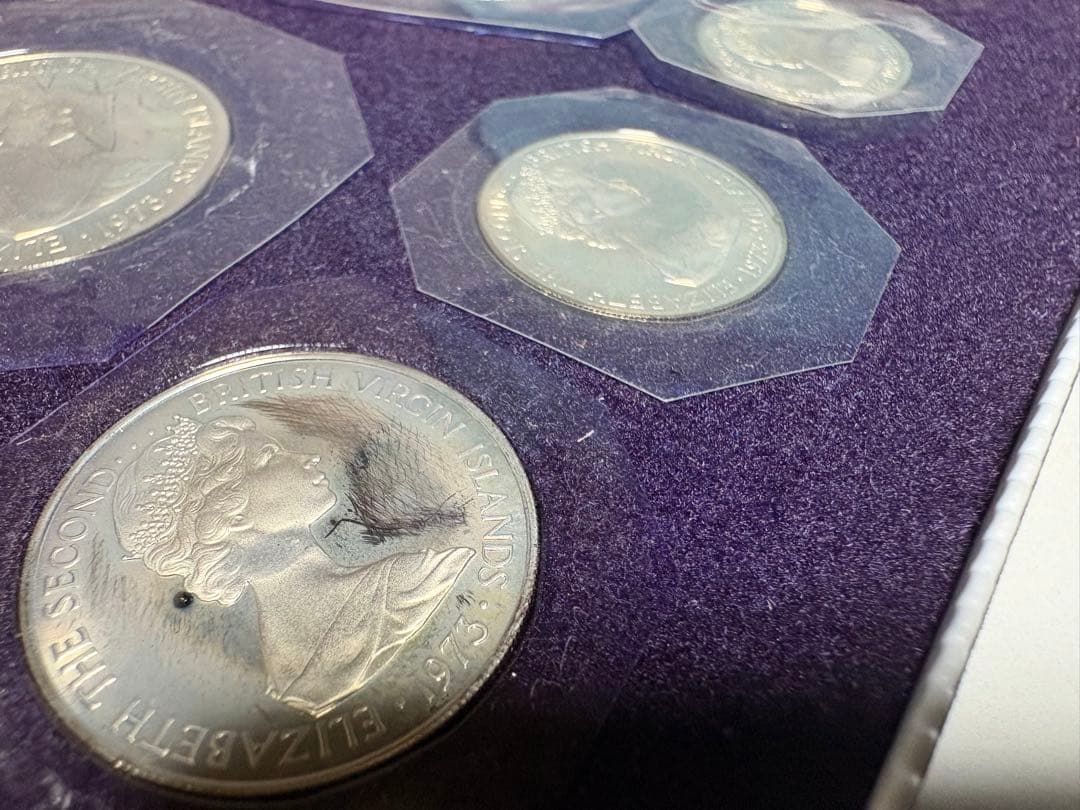 【銀貨保証】極美品　ヴァージン諸島 プルーフ貨幣セット 1ドル銀貨含　SV925