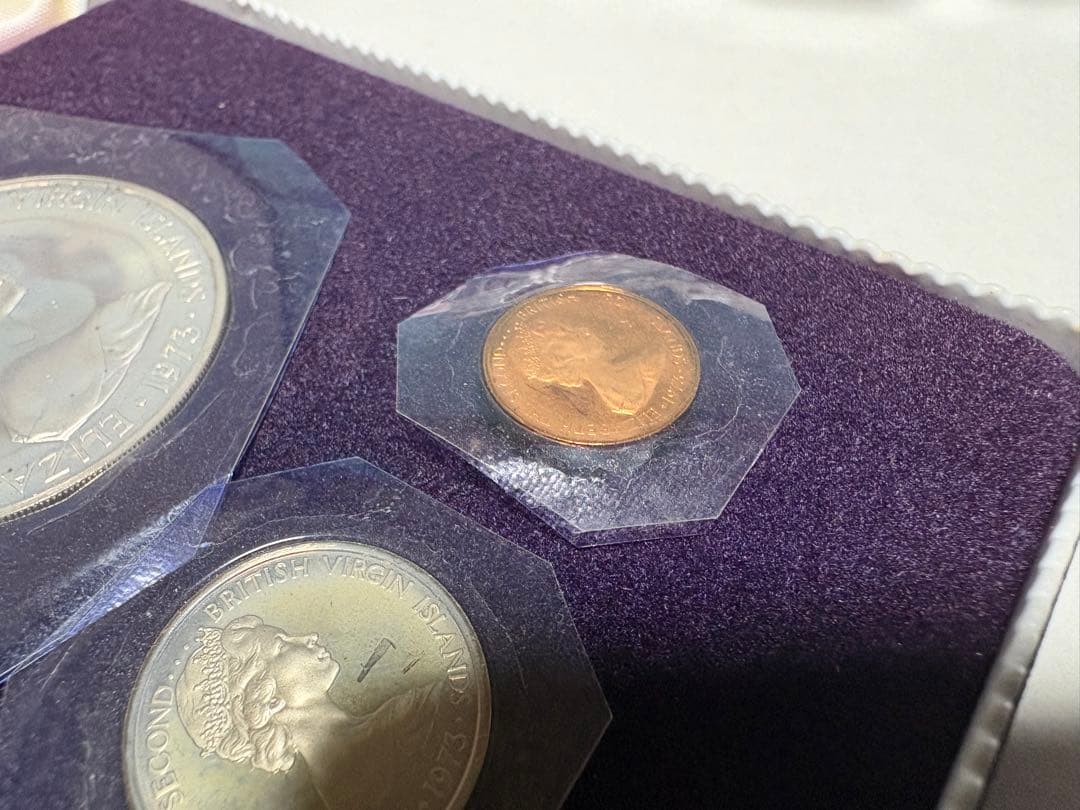 【銀貨保証】極美品　ヴァージン諸島 プルーフ貨幣セット 1ドル銀貨含　SV925