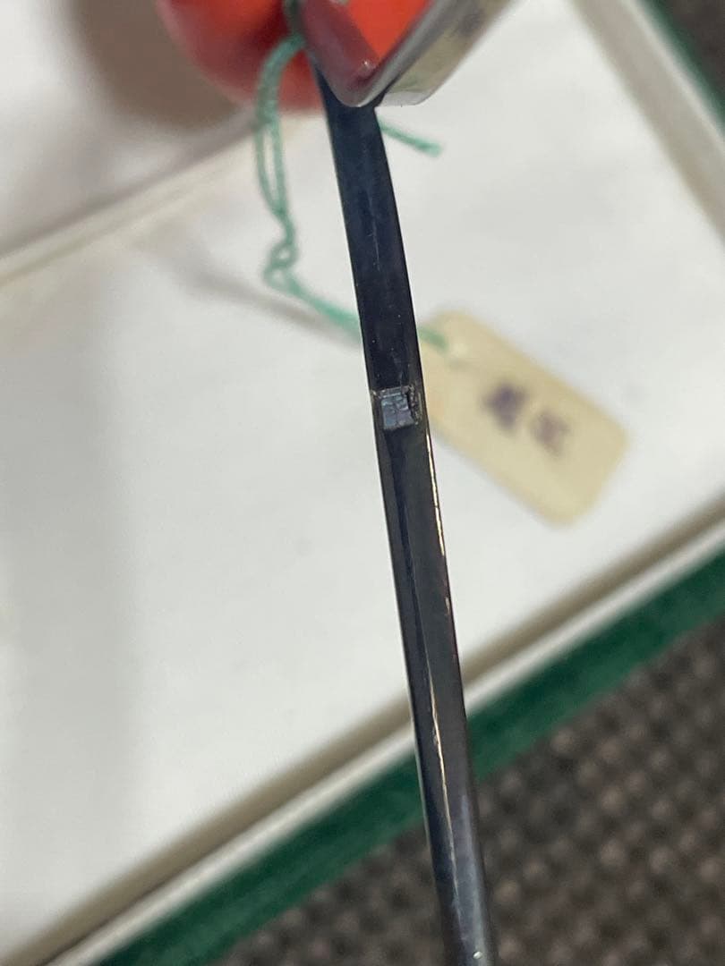 緒締 根付 緒締玉 サンゴ？珊瑚　銀簪髪飾り　珊瑚ルース昭和レトロ　古美術提げ物