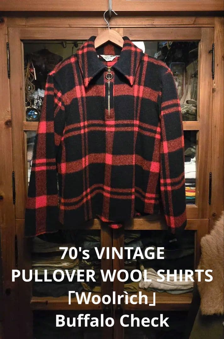 VINTAGE 70's Woolrìch Pullover Buffalo