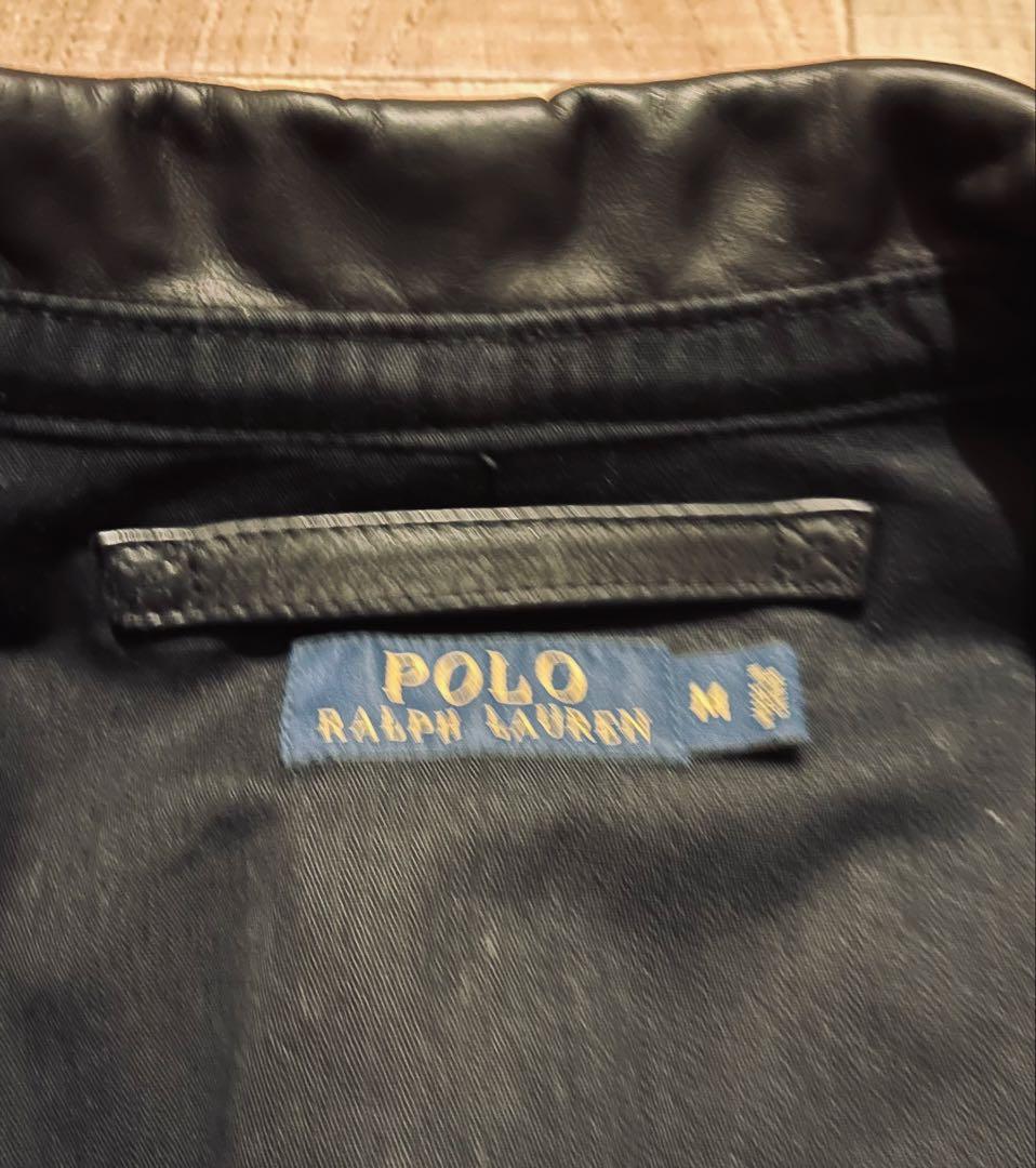 【POLO RALPH LAUREN】レザージャケット A2 フライト ブラック